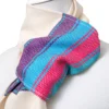 Bufanda Lila, Rosa, celeste, Rayas