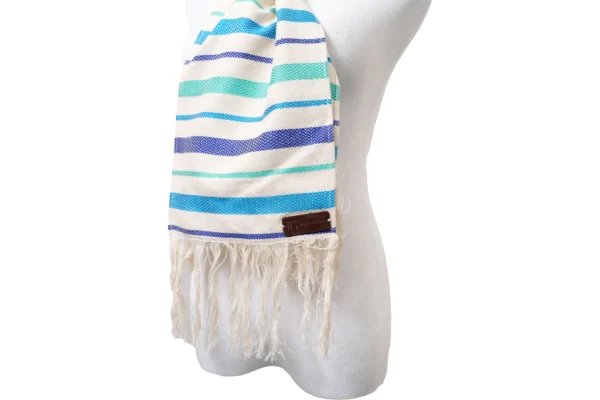 Bufanda Rojo y Blanco Rayas