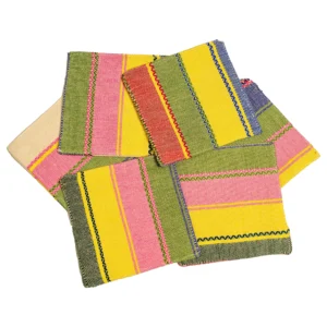 2 Paquetes Servilleta Rayas Colores 6 Unidades C/U