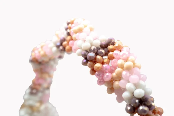 BOLSA GRANDE DE CRISTALES DE COLOR3ES BLANCO, ROSADO MATE, BEIGE ROSADO TORNASOL