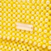 BOLSA GRANDE AMARILLO CANARIO MATE CON PERLA AMARILLA CLARO